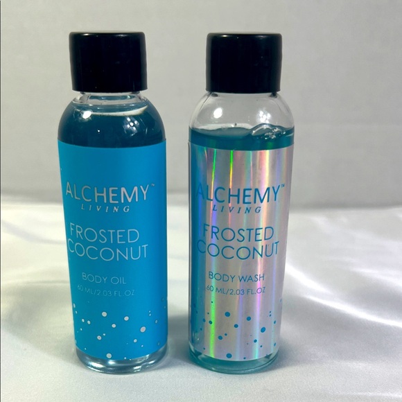 Alchemy Living Other - Alchemy Living Frosted Coconut‎ Body Oil & Body Wash Set Travel Size